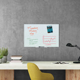 U Brands Floating Glass Ghost Grid Dry Erase Board, 36 X 24, White freeshipping - TVN Wholesale 