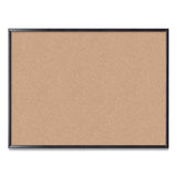 U Brands Cork Bulletin Board, 48 X 36, Natural Surface, Black Frame freeshipping - TVN Wholesale 