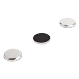 U Brands High Energy Magnets, Circle, Silver, 1.25" Dia, 12-pack freeshipping - TVN Wholesale 