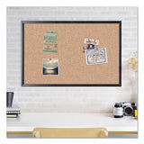 U Brands Cork Bulletin Board, 36 X 24, Natural Surface, Black Frame freeshipping - TVN Wholesale 