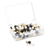 U Brands Fashion Sphere Push Pins, Plastic, Assorted, 7-16", 200-pack freeshipping - TVN Wholesale 