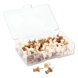 U Brands Fashion Push Pins, Wood, Assorted, 3-8", 100-pack freeshipping - TVN Wholesale 