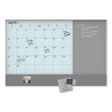 U Brands 3n1 Magnetic Glass Dry Erase Combo Board, 24 X 18, Month View, White Surface And Frame freeshipping - TVN Wholesale 