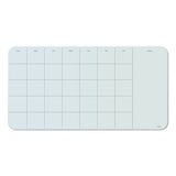 U Brands Cubicle Glass Dry Erase Undated Four Week Calendar Board, 23 X 12, White freeshipping - TVN Wholesale 