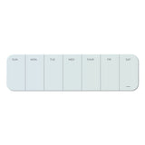 U Brands Cubicle Glass Dry Erase Undated One Week Calendar Board, 20 X 5.5, White freeshipping - TVN Wholesale 