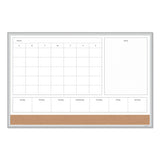 U Brands 4n1 Magnetic Dry Erase Combo Board, 36 X 24, White-natural freeshipping - TVN Wholesale 