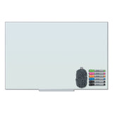 U Brands Floating Glass Dry Erase Board, 36 X 24, White freeshipping - TVN Wholesale 