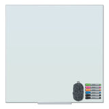 U Brands Floating Glass Dry Erase Board, 36 X 36, White freeshipping - TVN Wholesale 