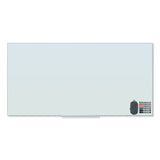 U Brands Floating Glass Dry Erase Board, 72 X 36, White freeshipping - TVN Wholesale 