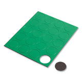 U Brands Heavy-duty Board Magnets, Circles, Green, 0.75", 24-pack freeshipping - TVN Wholesale 