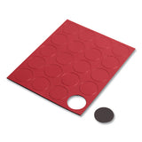 U Brands Heavy-duty Board Magnets, Circles, Red, 0.75", 24-pack freeshipping - TVN Wholesale 