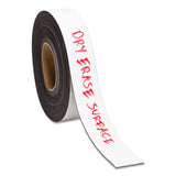 U Brands Dry Erase Magnetic Tape Roll, 2" X 50 Ft, White, 1-roll freeshipping - TVN Wholesale 