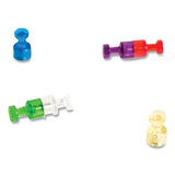 U Brands Magnetic Push Pins, Assorted, 0.75", 6-pack freeshipping - TVN Wholesale 