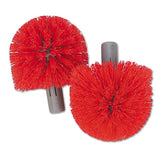 Replacement Heads For Ergo Toilet-bowl-brush System, Red, 2-pack, 5 Packs-carton