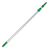 Unger® Opti-loc Extension Pole, 8 Ft, Two Sections, Green-silver freeshipping - TVN Wholesale 