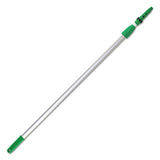 Unger® Opti-loc Extension Pole, 13 Ft, Two Sections, Green-silver freeshipping - TVN Wholesale 