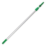 Opti-loc Extension Pole, 13 Ft, Two Sections, Green-silver