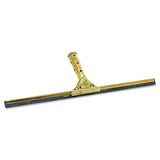 Unger® Golden Clip Brass Squeegee Complete, 18" Wide Blade, 4.5" Handle freeshipping - TVN Wholesale 