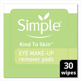Simple® Eye And Skin Care, Eye Make-up Remover Pads, 30-pack freeshipping - TVN Wholesale 