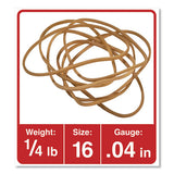 Universal® Rubber Bands, Size 16, 0.04" Gauge, Beige, 4 Oz Box, 475-pack freeshipping - TVN Wholesale 