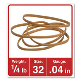 Universal® Rubber Bands, Size 32, 0.04" Gauge, Beige, 4 Oz Box, 205-pack freeshipping - TVN Wholesale 