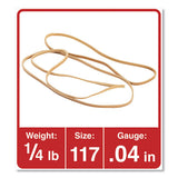 Universal® Rubber Bands, Size 117, 0.06" Gauge, Beige, 4 Oz Box, 50-pack freeshipping - TVN Wholesale 