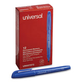 Universal™ Pen-style Permanent Marker, Fine Bullet Tip, Blue, Dozen freeshipping - TVN Wholesale 