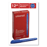 Universal™ Pen-style Permanent Marker, Fine Bullet Tip, Blue, Dozen freeshipping - TVN Wholesale 