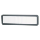 Universal® Recycled Cubicle Nameplate With Rounded Corners, 9 X 2 1-2, Charcoal freeshipping - TVN Wholesale 