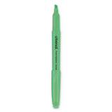 Universal™ Pocket Highlighters, Fluorescent Green Ink, Chisel Tip, Green Barrel, Dozen freeshipping - TVN Wholesale 