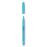 Universal™ Pocket Highlighters, Fluorescent Blue Ink, Chisel Tip, Blue Barrel, Dozen freeshipping - TVN Wholesale 
