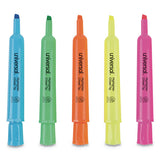 Universal™ Desk Highlighters, Assorted Ink Colors, Chisel Tip, Assorted Barrel Colors, 5-set freeshipping - TVN Wholesale 