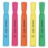 Universal™ Desk Highlighters, Assorted Ink Colors, Chisel Tip, Assorted Barrel Colors, 5-set freeshipping - TVN Wholesale 