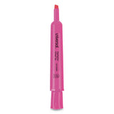 Universal™ Desk Highlighters, Fluorescent Pink Ink, Chisel Tip, Pink Barrel, Dozen freeshipping - TVN Wholesale 