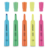 Desk Highlighter Value Pack, Fluorescent Yellow Ink, Chisel Tip, Yellow Barrel, 36-pack