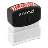 Universal® Message Stamp, Confidential, Pre-inked One-color, Red freeshipping - TVN Wholesale 