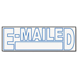 Universal® Message Stamp, E-mailed, Pre-inked One-color, Blue freeshipping - TVN Wholesale 