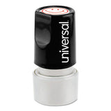 Universal® Round Message Stamp, Star, Pre-inked-re-inkable, Red freeshipping - TVN Wholesale 