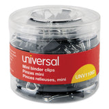 Universal® Binder Clips In Zip-seal Bag, Mini, Black-silver, 144-pack freeshipping - TVN Wholesale 