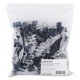 Universal® Binder Clips In Zip-seal Bag, Small, Black-silver, 144-pack freeshipping - TVN Wholesale 