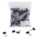 Universal® Binder Clips In Zip-seal Bag, Small, Black-silver, 144-pack freeshipping - TVN Wholesale 