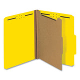 Universal® Bright Colored Pressboard Classification Folders, 1 Divider, Letter Size, Yellow, 10-box freeshipping - TVN Wholesale 