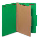 Universal® Bright Colored Pressboard Classification Folders, 1 Divider, Legal Size, Emerald Green, 10-box freeshipping - TVN Wholesale 