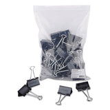 Universal® Binder Clips In Zip-seal Bag, Large, Black-silver, 36-pack freeshipping - TVN Wholesale 