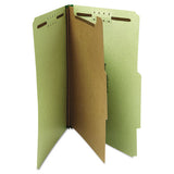 Universal® Four-section Pressboard Classification Folders, 1 Divider, Letter Size, Green, 10-box freeshipping - TVN Wholesale 