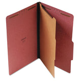 Universal® Four-section Pressboard Classification Folders, 1 Divider, Legal Size, Red, 10-box freeshipping - TVN Wholesale 
