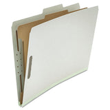 Universal® Four-section Pressboard Classification Folders, 1 Divider, Legal Size, Gray, 10-box freeshipping - TVN Wholesale 