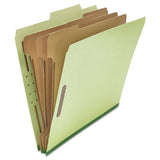 Universal® Eight-section Pressboard Classification Folders, 3 Dividers, Letter Size, Green, 10-box freeshipping - TVN Wholesale 