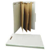Universal® Eight-section Pressboard Classification Folders, 3 Dividers, Legal Size, Gray, 10-box freeshipping - TVN Wholesale 