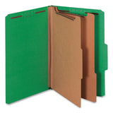 Universal® Bright Colored Pressboard Classification Folders, 2 Dividers, Legal Size, Emerald Green, 10-box freeshipping - TVN Wholesale 